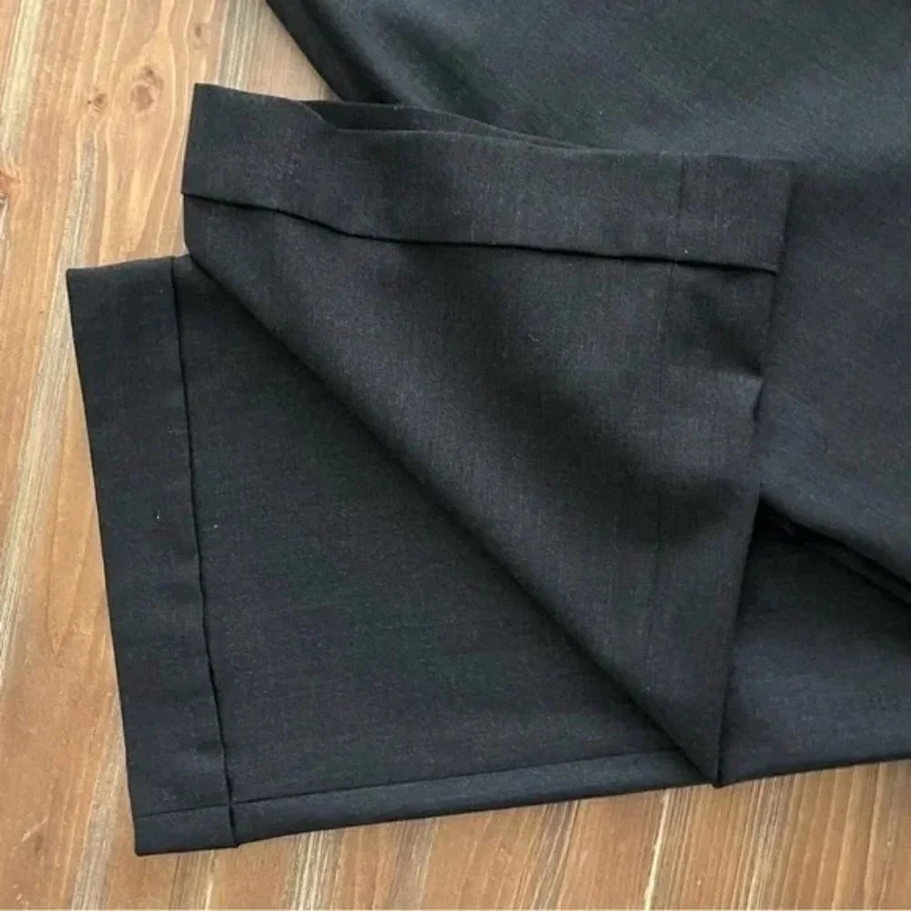 EILEEN Fisher Petite Wide Leg Cuffed Trouser. PP.